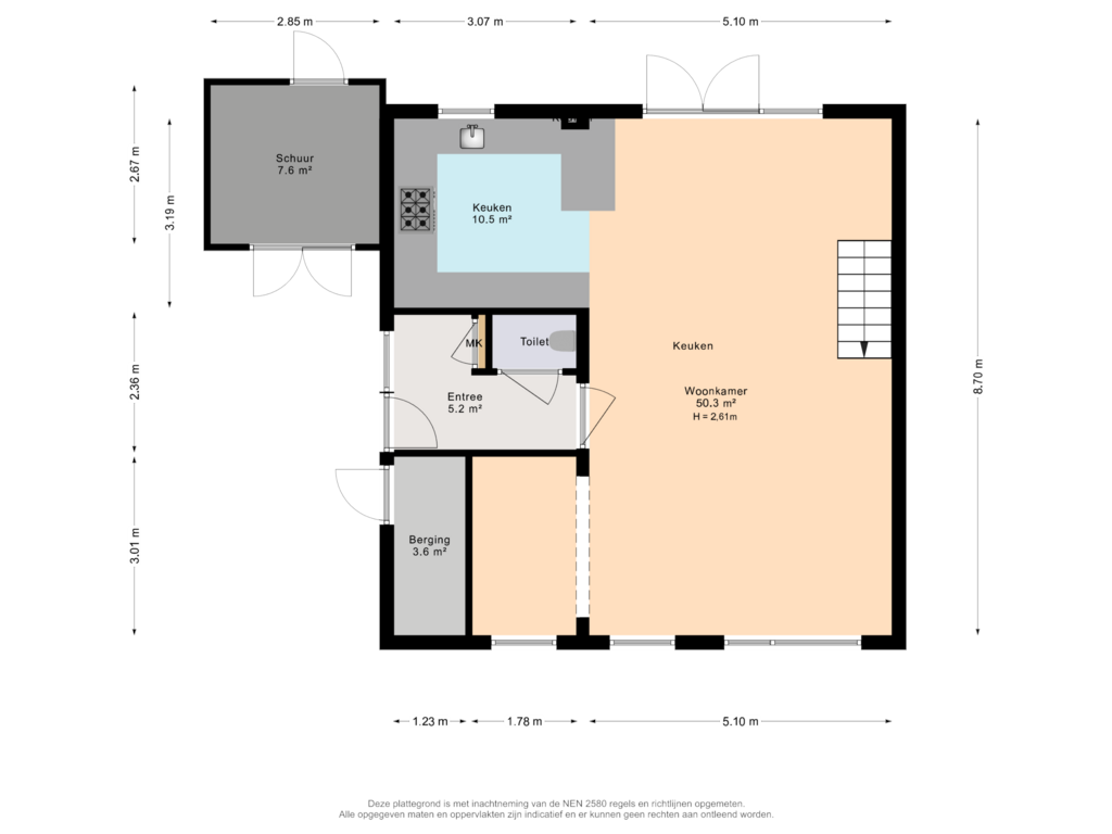 View floorplan of Begane grond of Marcus Aureliuslaan 26