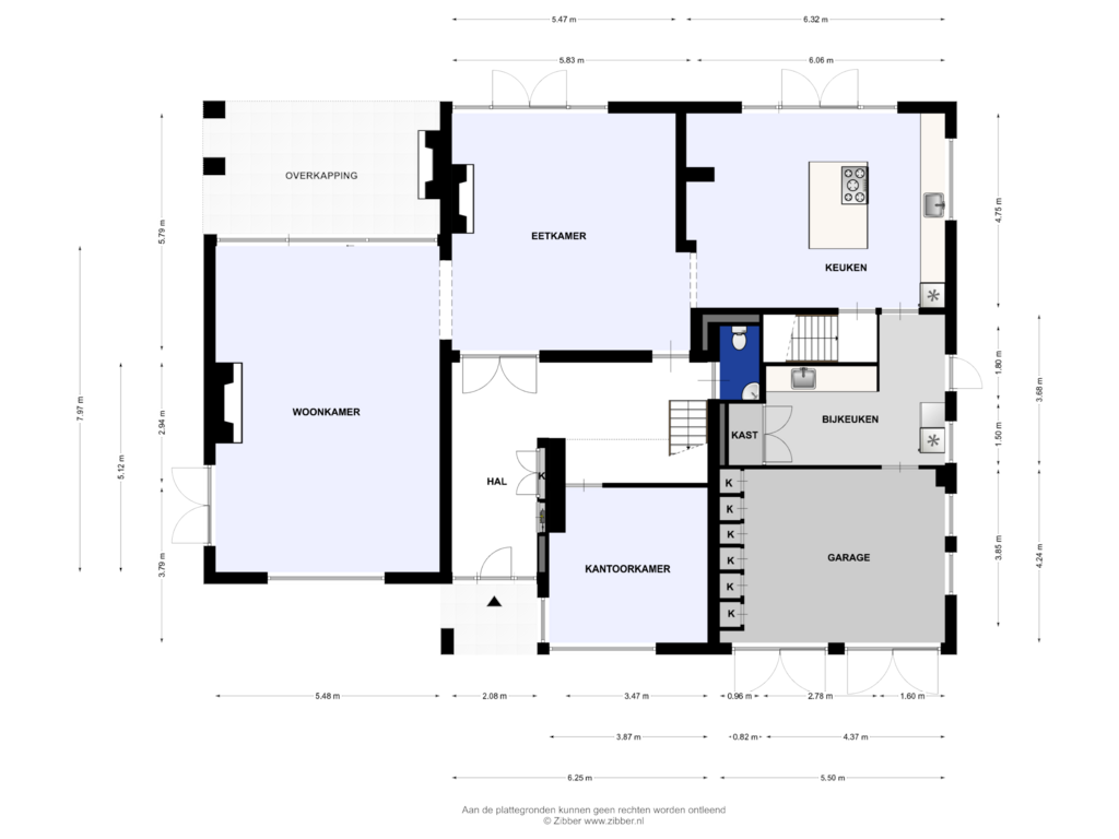 Bekijk plattegrond van Begane grond van Grieglaan 14