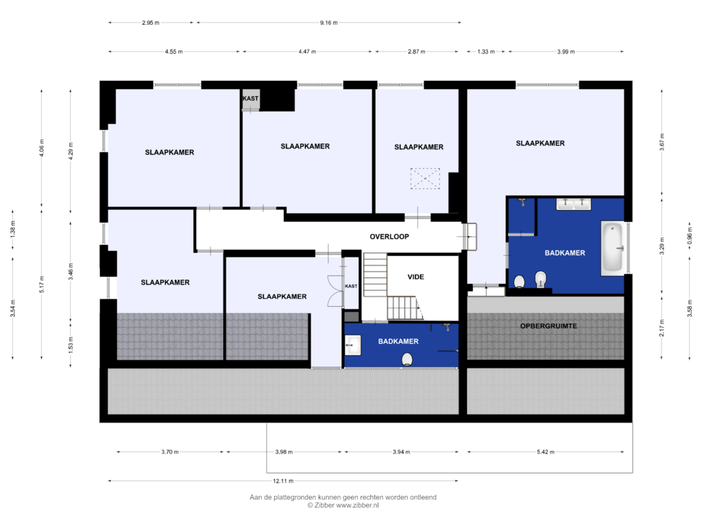 Bekijk plattegrond van Eerste verdieping van Grieglaan 14