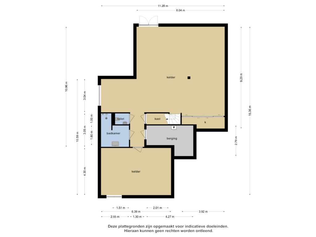 Bekijk plattegrond van souterrain van Molentiend 40