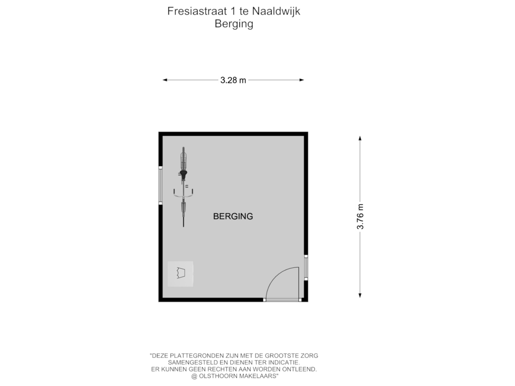 Bekijk plattegrond van Berging van Fresiastraat 1