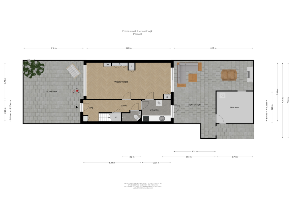 Bekijk plattegrond van Perceel van Fresiastraat 1