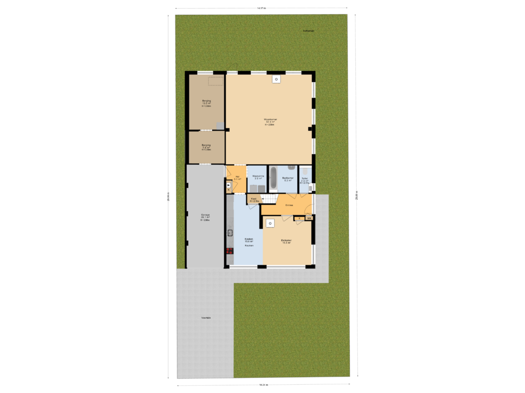 View floorplan of Situatie of Kadal 58