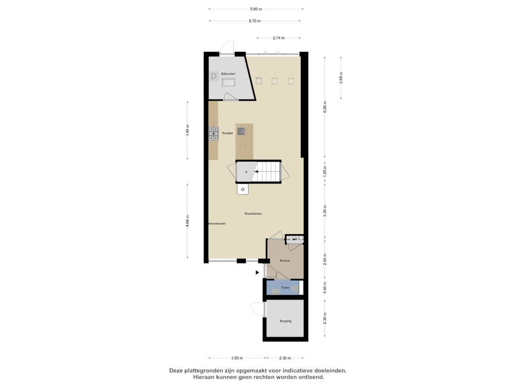 Bekijk plattegrond van Begane Grond van Catharinadaal 29