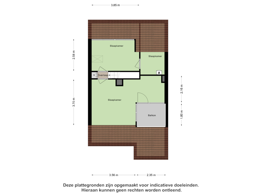 Bekijk plattegrond van Tweede Verdieping van Catharinadaal 29