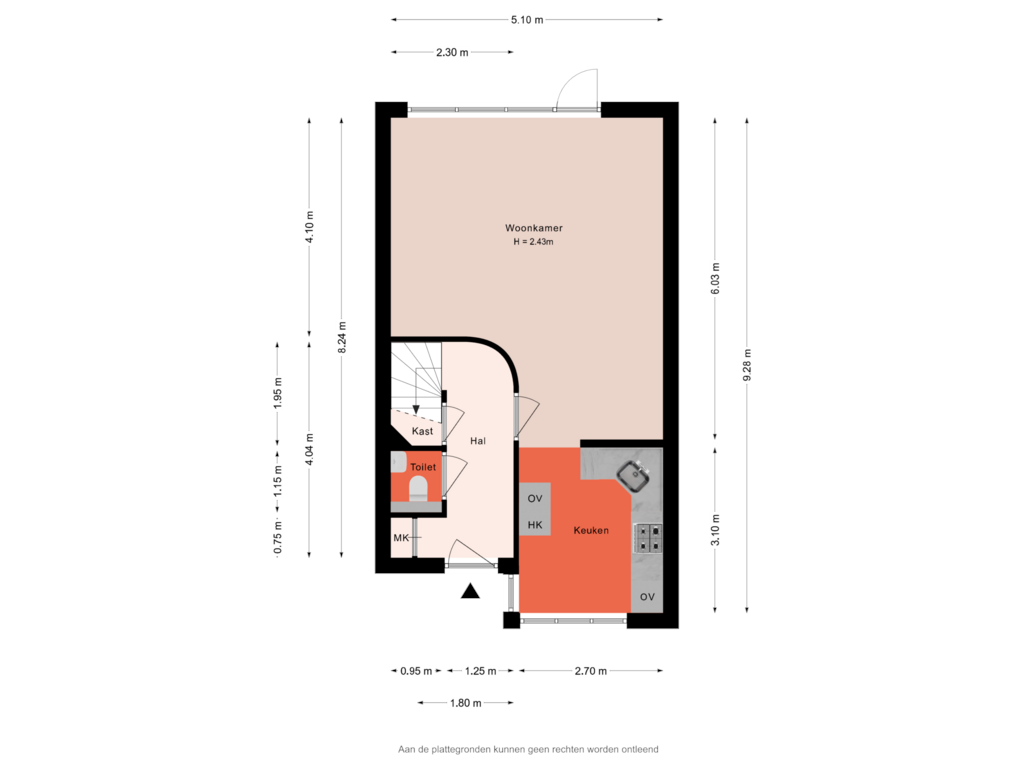 Bekijk plattegrond van Begane grond van Poelwijk 8