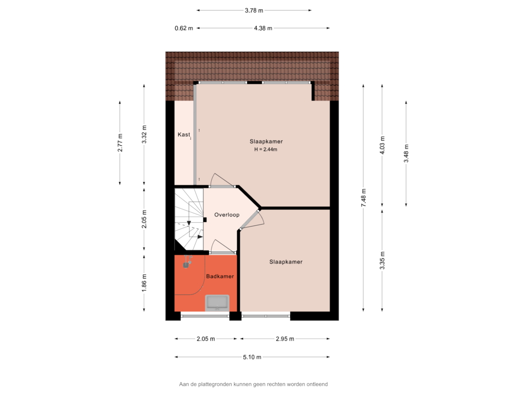 Bekijk plattegrond van 1e verdieping van Poelwijk 8