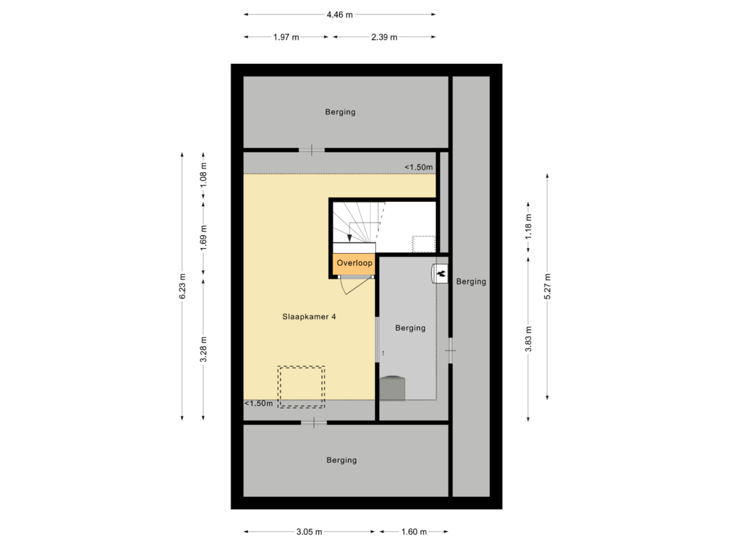 View floorplan of Tweede Verdieping of Bosanemoon 57