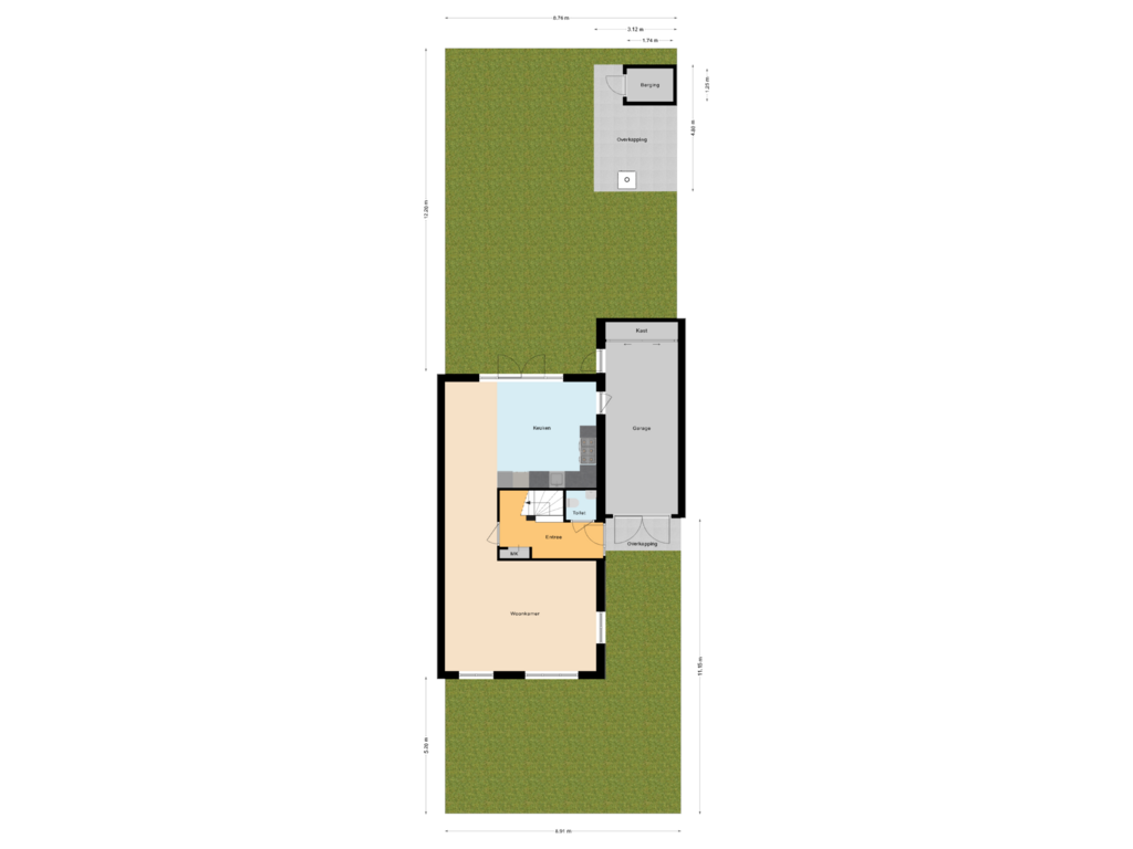 View floorplan of Situatie of Bosanemoon 57