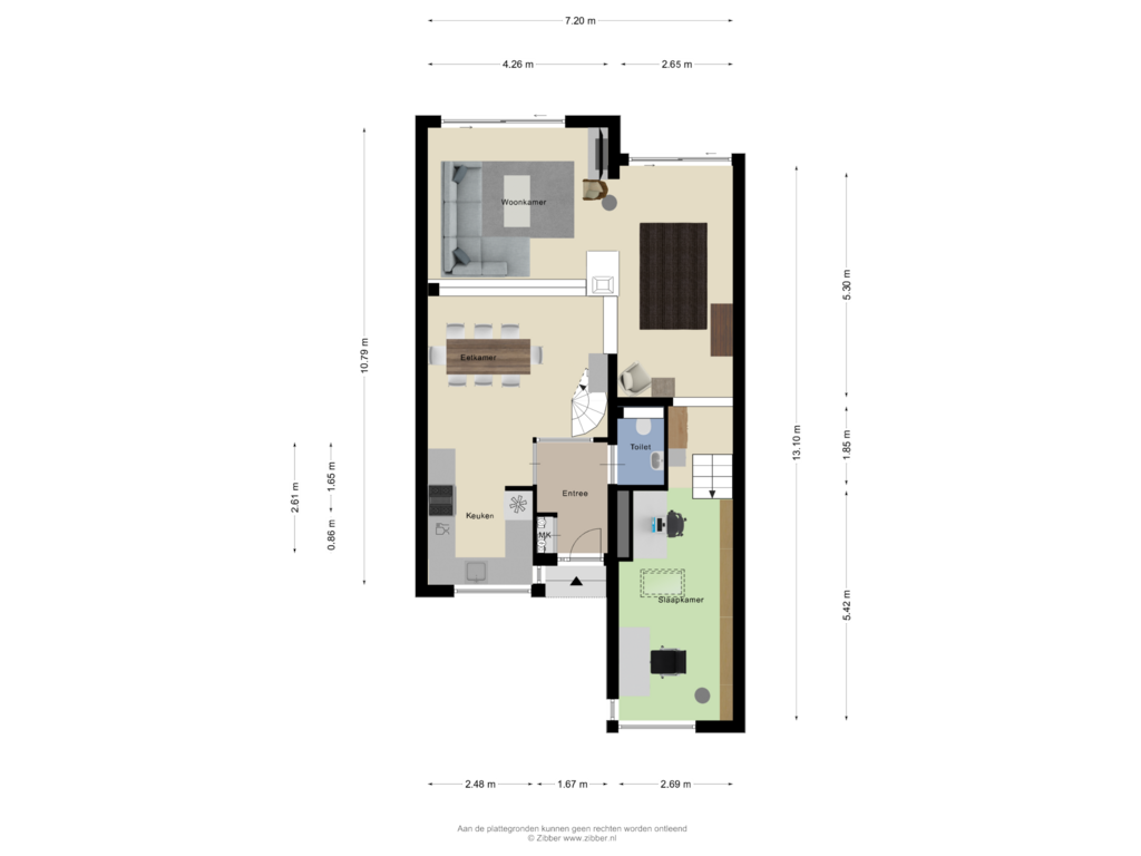 Bekijk plattegrond van Begane Grond van Stokroos 9