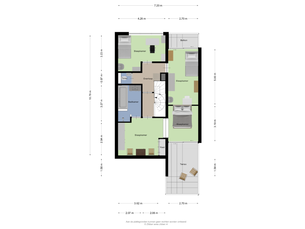 Bekijk plattegrond van Eerste Verdieping van Stokroos 9