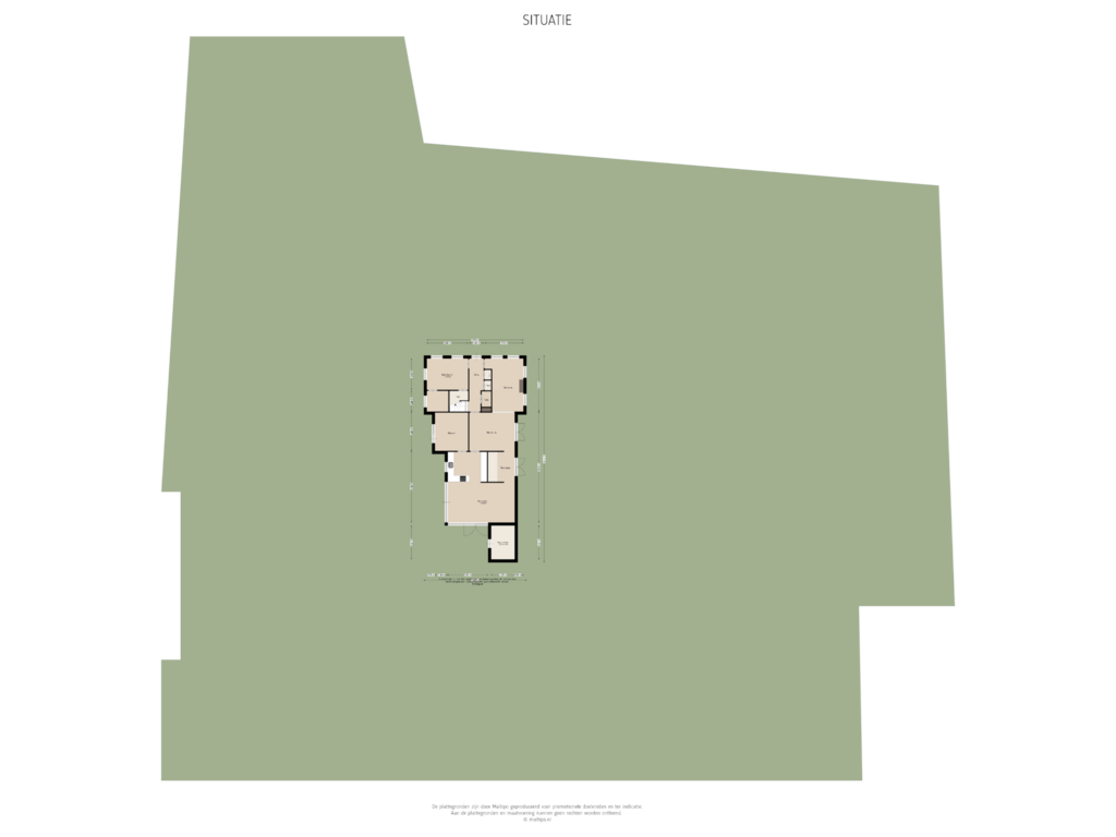 Bekijk plattegrond van Situatie van Dorpsstraat 3