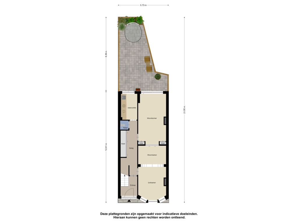 View floorplan of Begane Grond_Tuin of Vondellaan 63