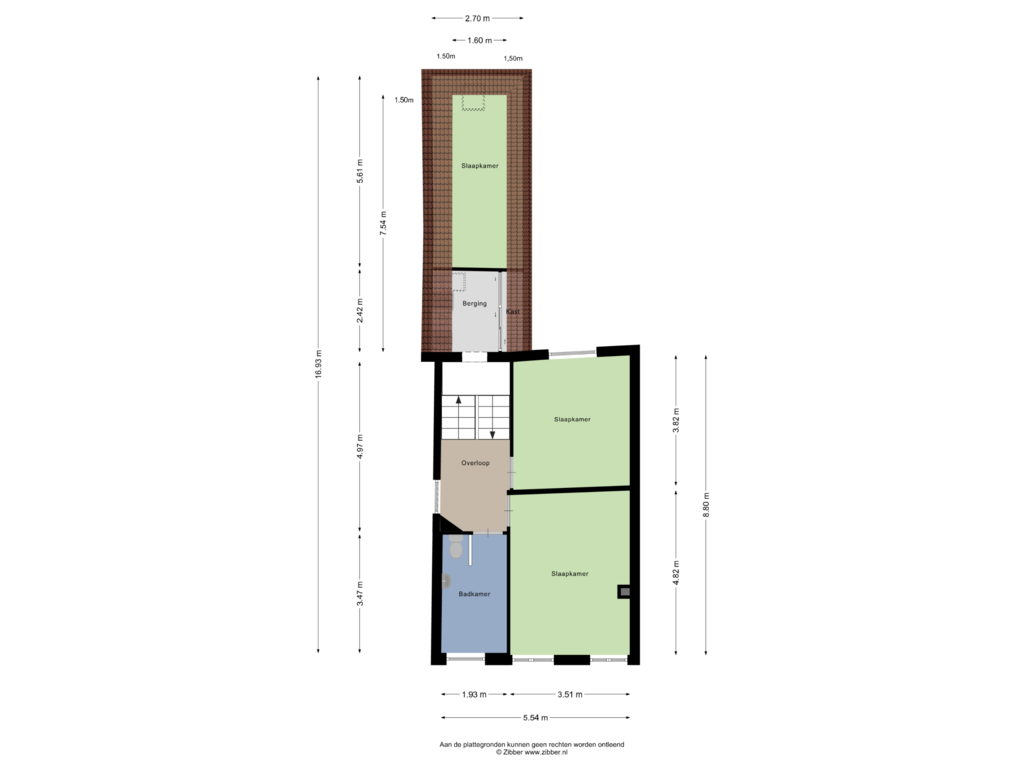 Bekijk plattegrond van Eerste Verdieping van Heerenstraat 16