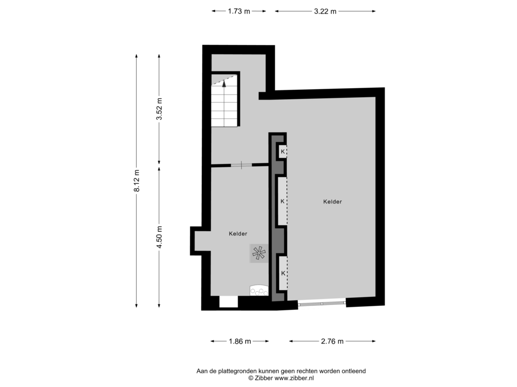 Bekijk plattegrond van Kelder van Heerenstraat 16