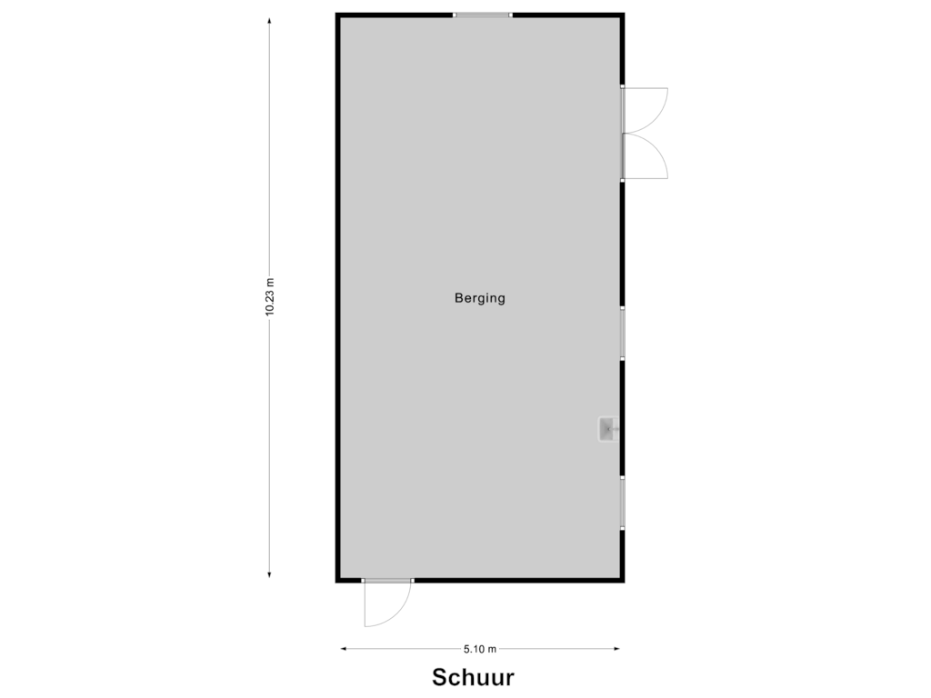 Bekijk plattegrond van Schuur van Princenweg 21