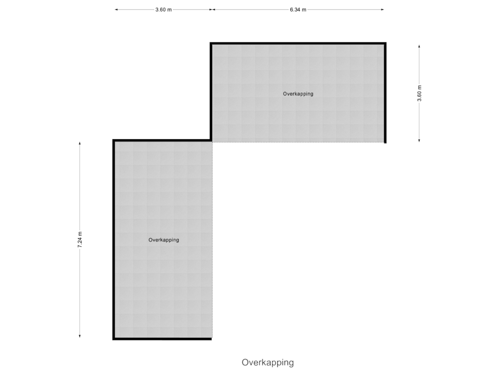 Bekijk plattegrond van Overkapping van van Heemstraweg 16