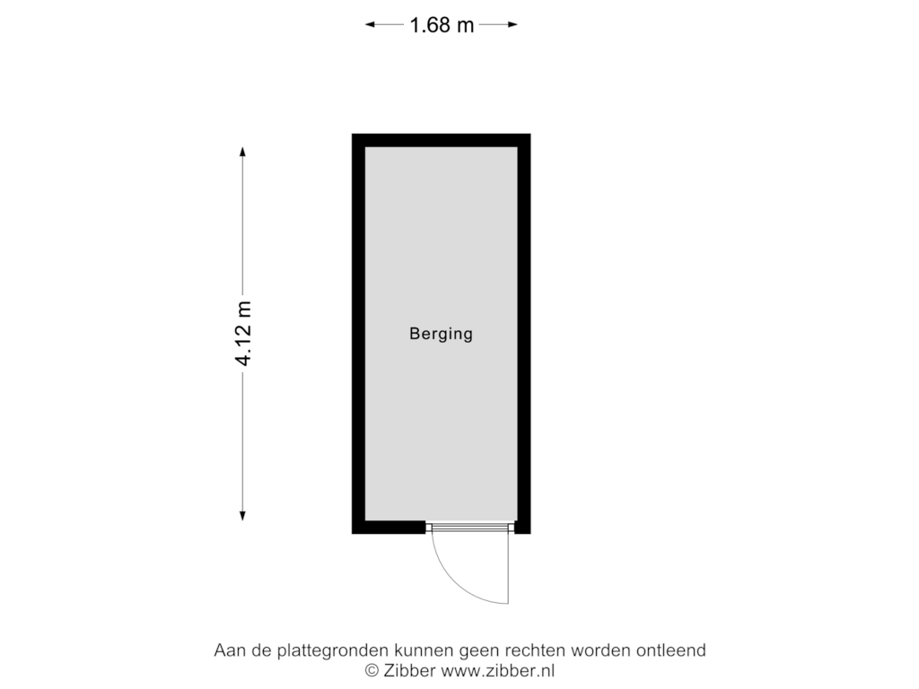 Bekijk plattegrond van Berging van Van der Helmstraat 436