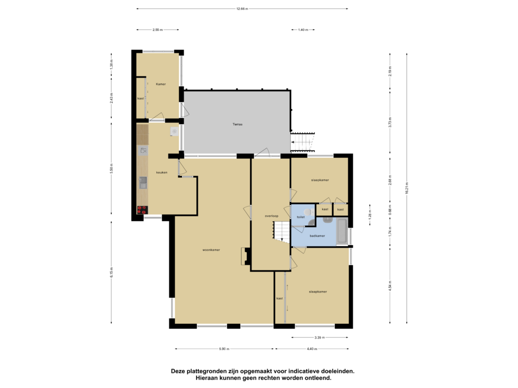 View floorplan of Eerste Verdieping of Stationsweg 39