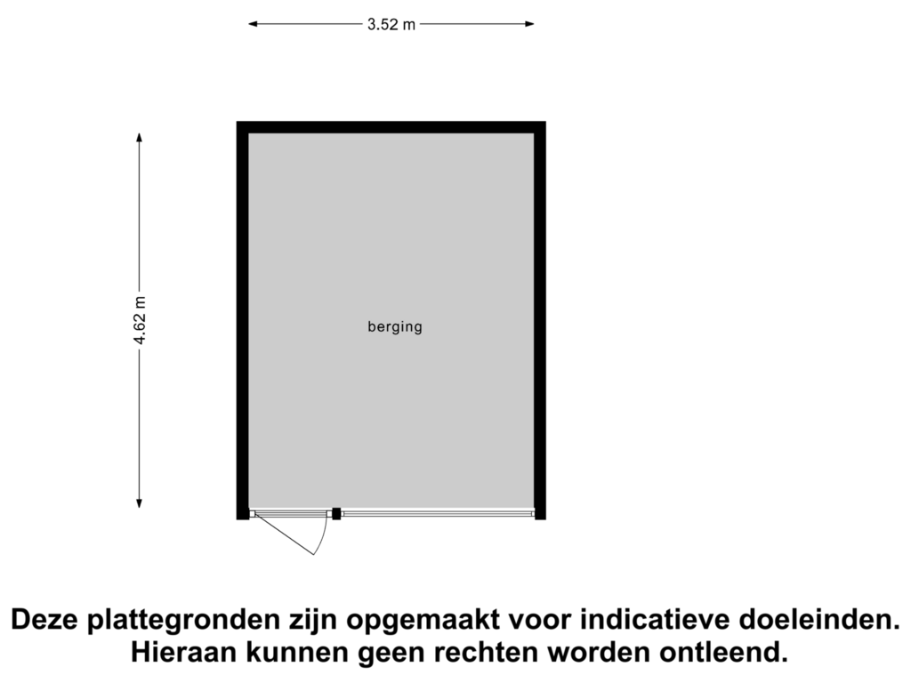 View floorplan of Berging of Stationsweg 39