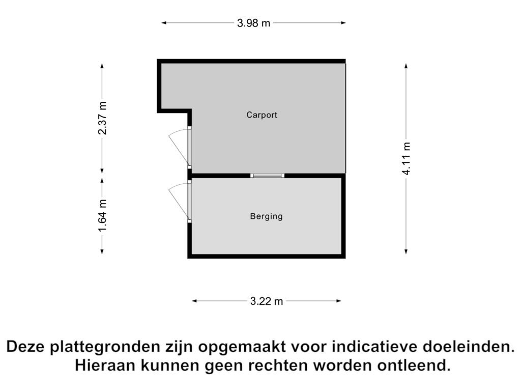 Bekijk plattegrond van Berging van Mauritsstraat 10