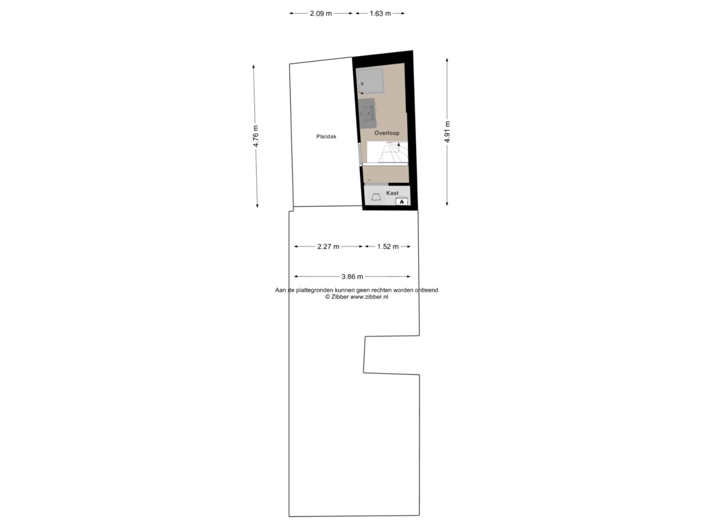 Bekijk plattegrond van Eerste verdieping van Jansstraat 9