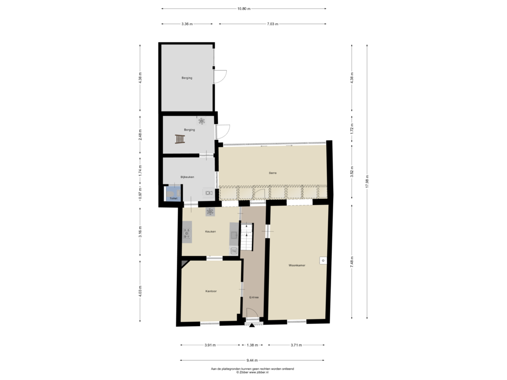 Bekijk plattegrond van Begane grond van Dorpsstraat 84