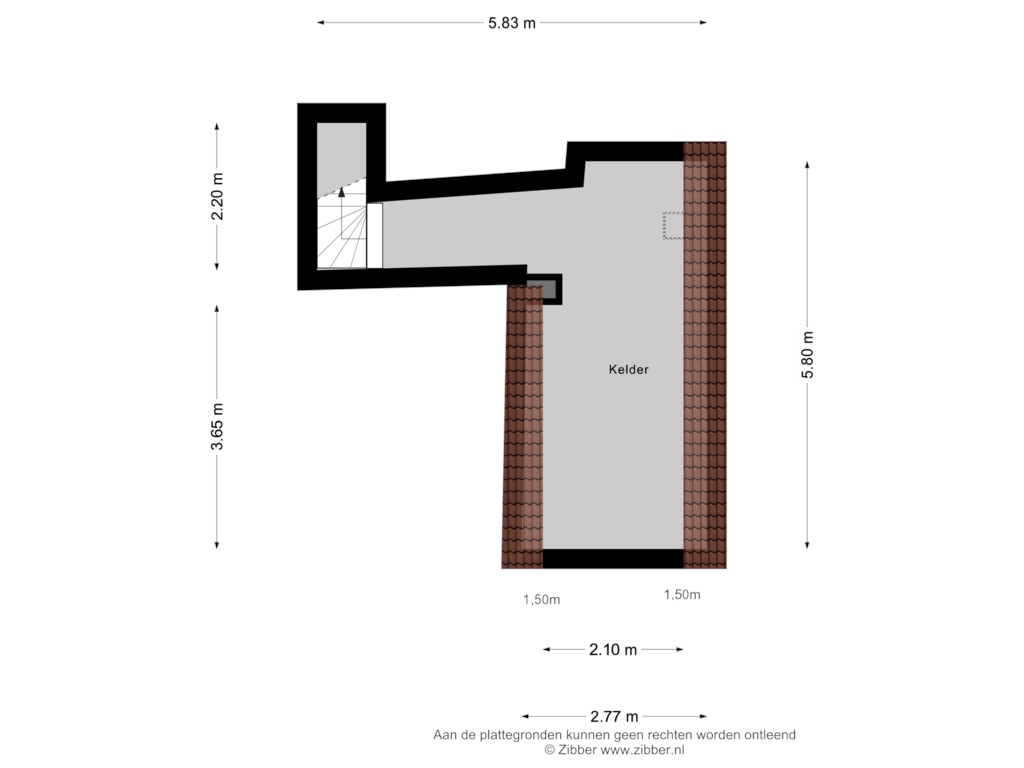 Bekijk plattegrond van Kelder van Dorpsstraat 84