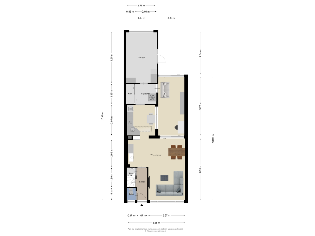 Bekijk plattegrond van Begane Grond van Willem van de Veldestraat 5