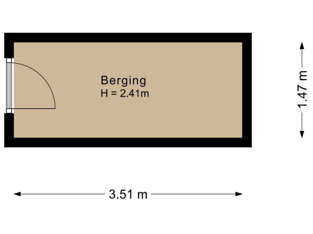 Bekijk plattegrond van Berging van Menno van Coehoornstraat 47