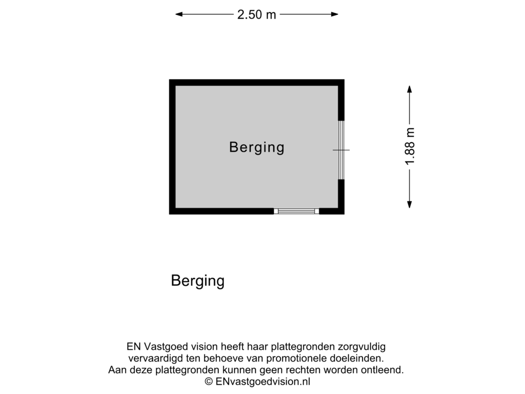 Bekijk plattegrond van Berging van Wilhelminastraat 29-A