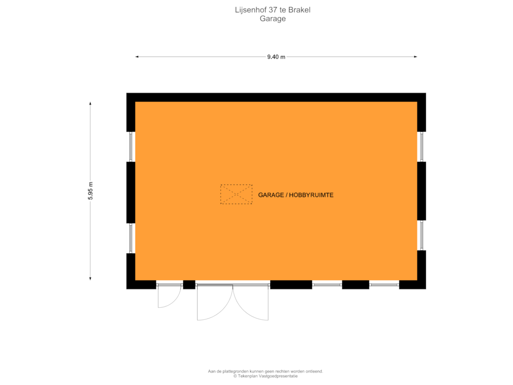 Bekijk plattegrond van Garage van Lijsenhof 37