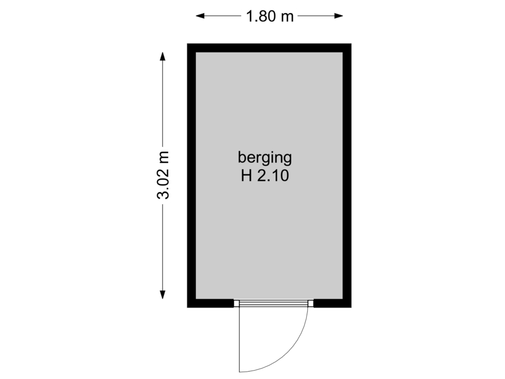 View floorplan of berging of Eksterhof 41