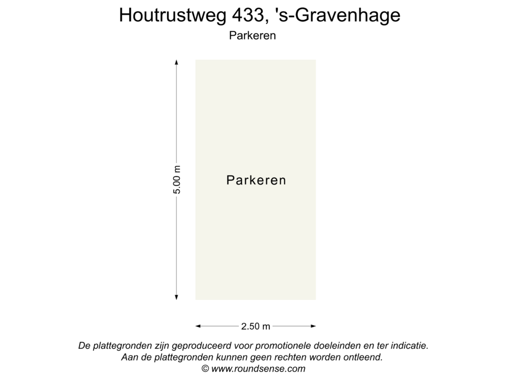 Bekijk plattegrond van Parkeren van Houtrustweg 433