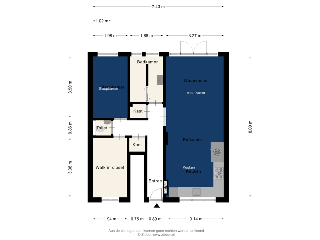 Bekijk plattegrond van Begane Grond van Camphuijzenstraat 25