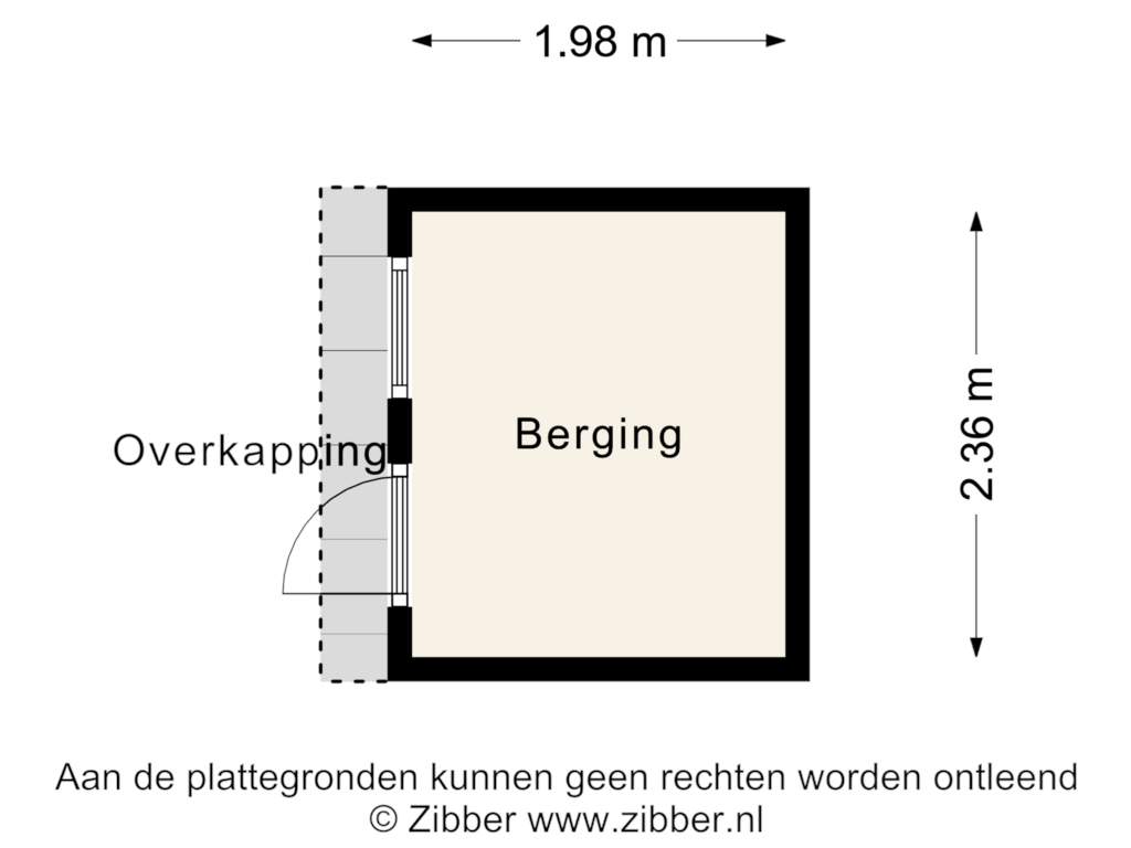 Bekijk plattegrond van Berging van Camphuijzenstraat 25