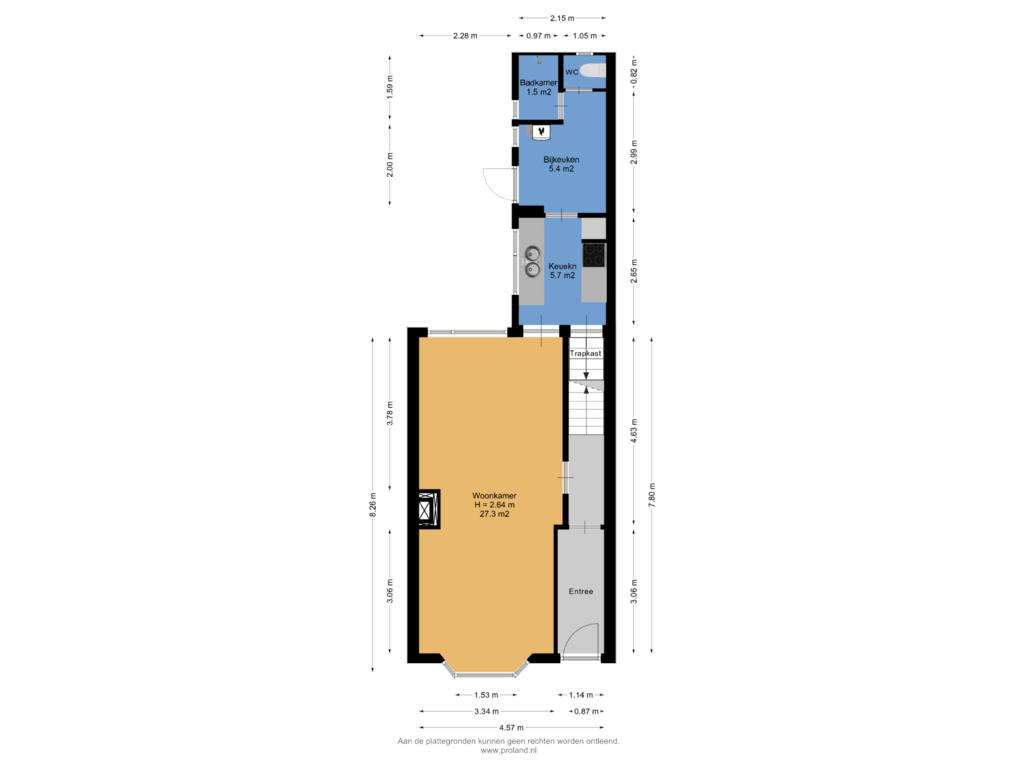 View floorplan of Begane Grond of Bruinsslotstraat 29