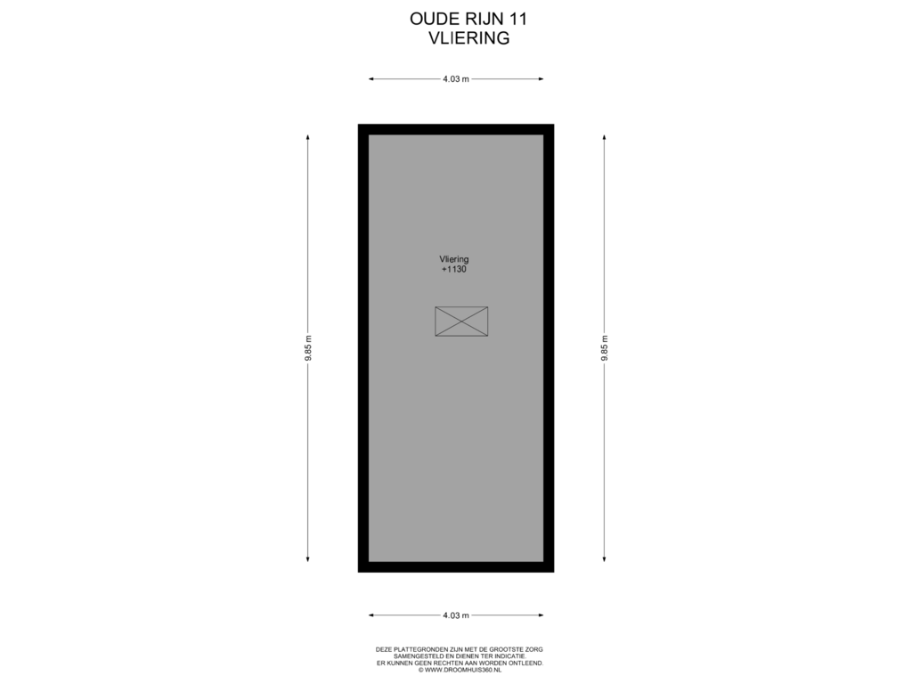 View floorplan of Vliering of Oude Rijn 11