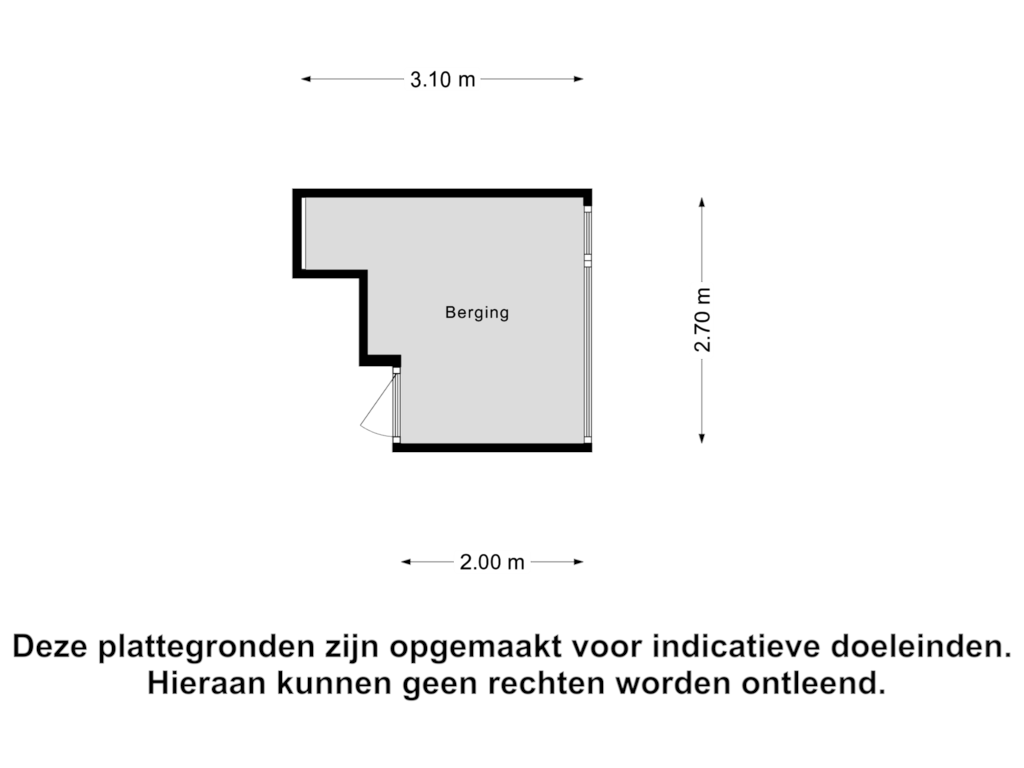 Bekijk plattegrond van Berging van Kennemerduinstraat 24