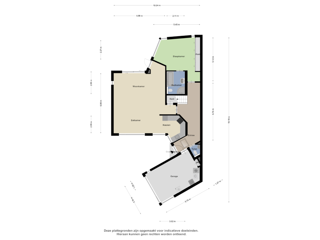 Bekijk plattegrond van Begane Grond van Rivierensingel 679