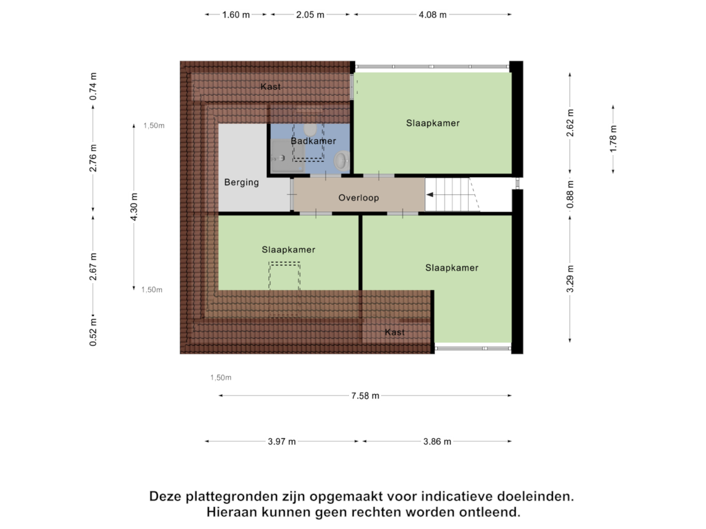 Bekijk plattegrond van Eerste Verdieping van Rivierensingel 679