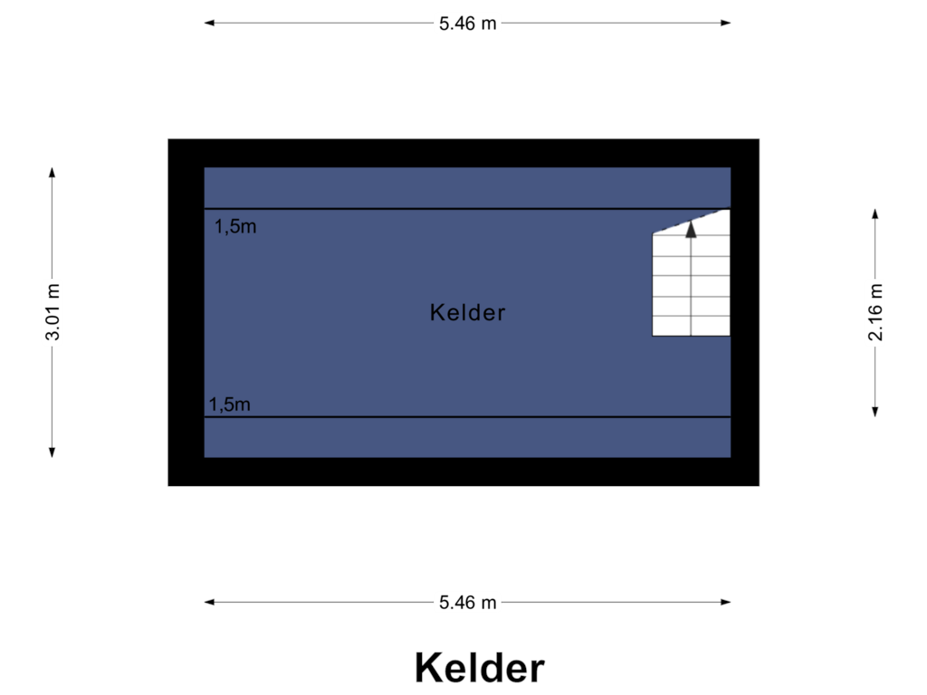 Bekijk plattegrond van Kelder van Rijksweg Zuid 4