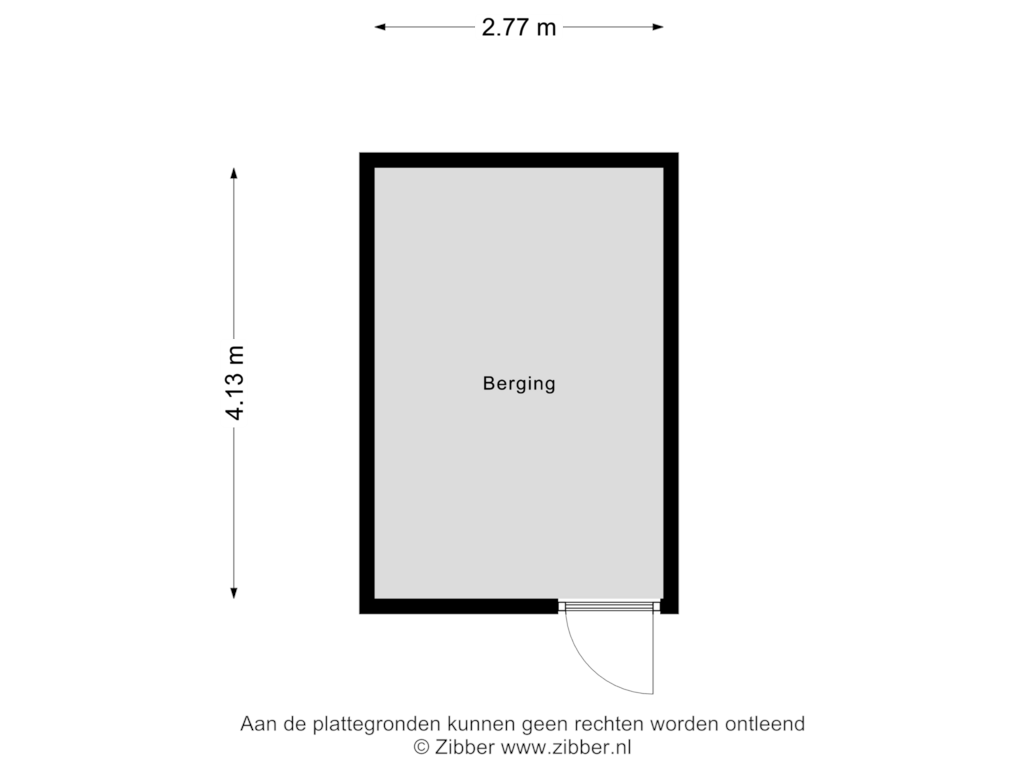 Bekijk plattegrond van Berging van Christinalaan 1-A