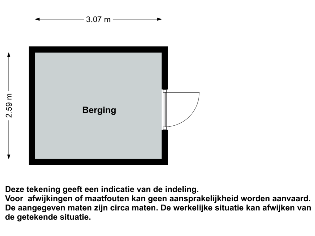 Bekijk plattegrond van Berging van Waterhoen 12