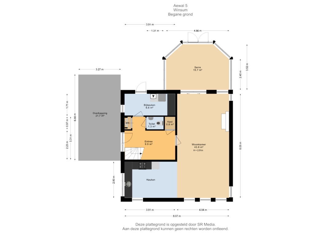 Bekijk plattegrond van Begane grond van Aewal 5