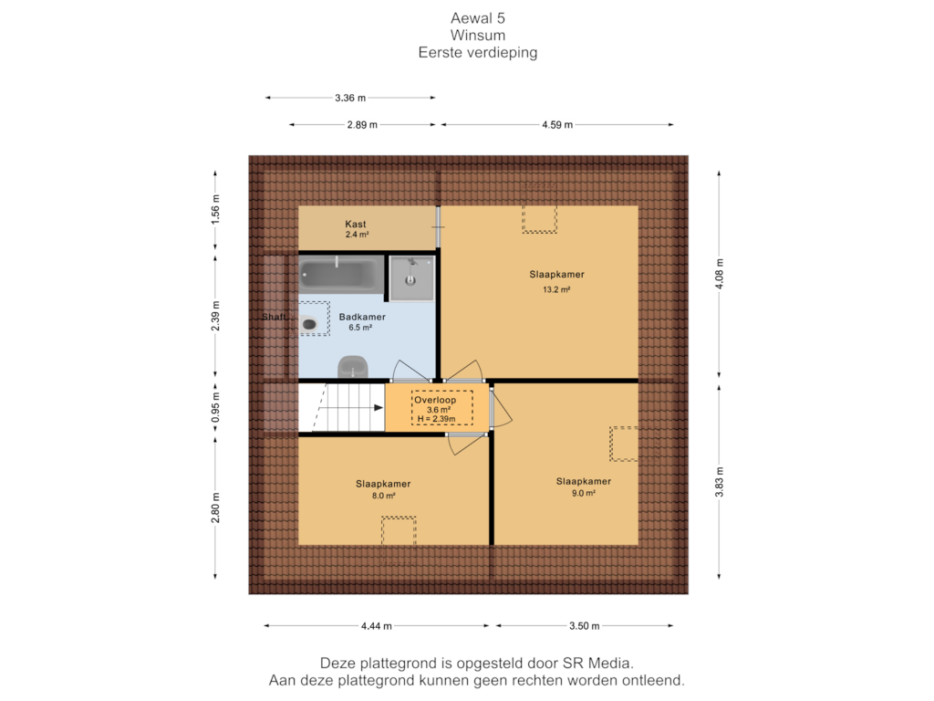 Bekijk plattegrond van Eerste verdieping van Aewal 5