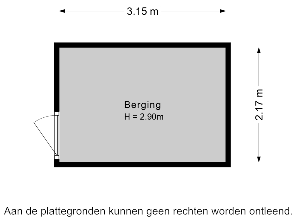 View floorplan of Berging of De Wetering 13