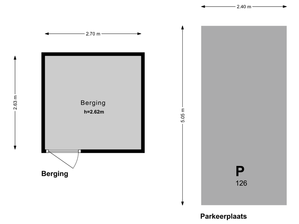 View floorplan of Berging of Carel Willinkgracht 103