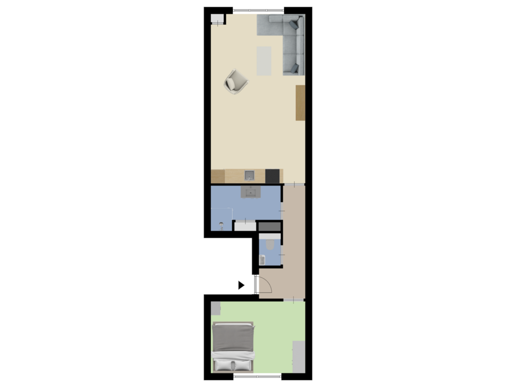 Bekijk plattegrond van Appartement van 2e Middellandstraat 9-A03