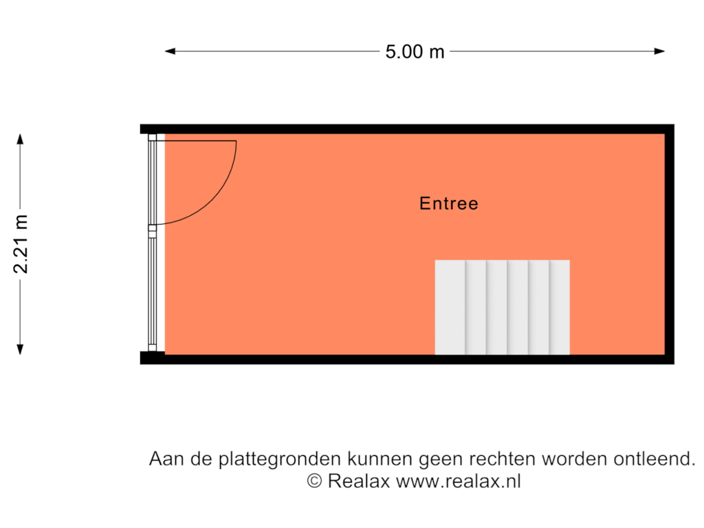 View floorplan of Begane grond/entree of Nieuw Frieslandstraat 2